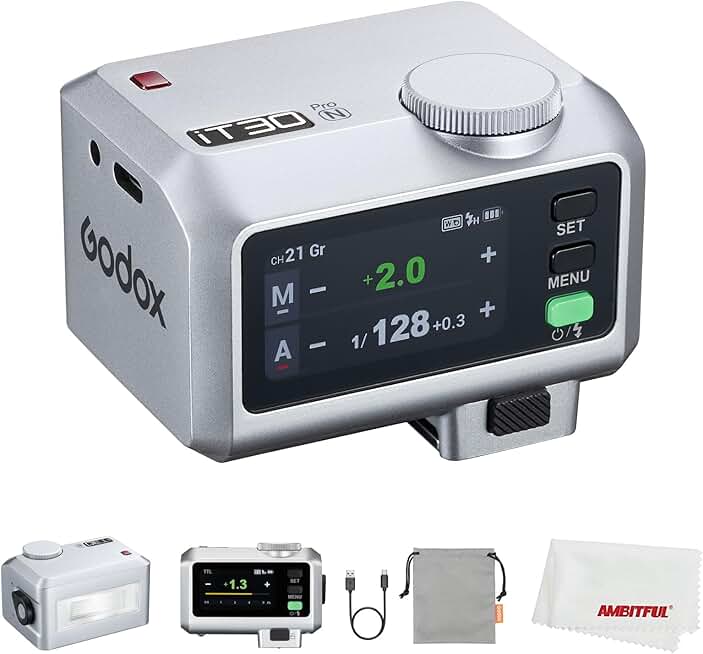 Mini Flash with TTL, HSS, Wireless, Touchscreen