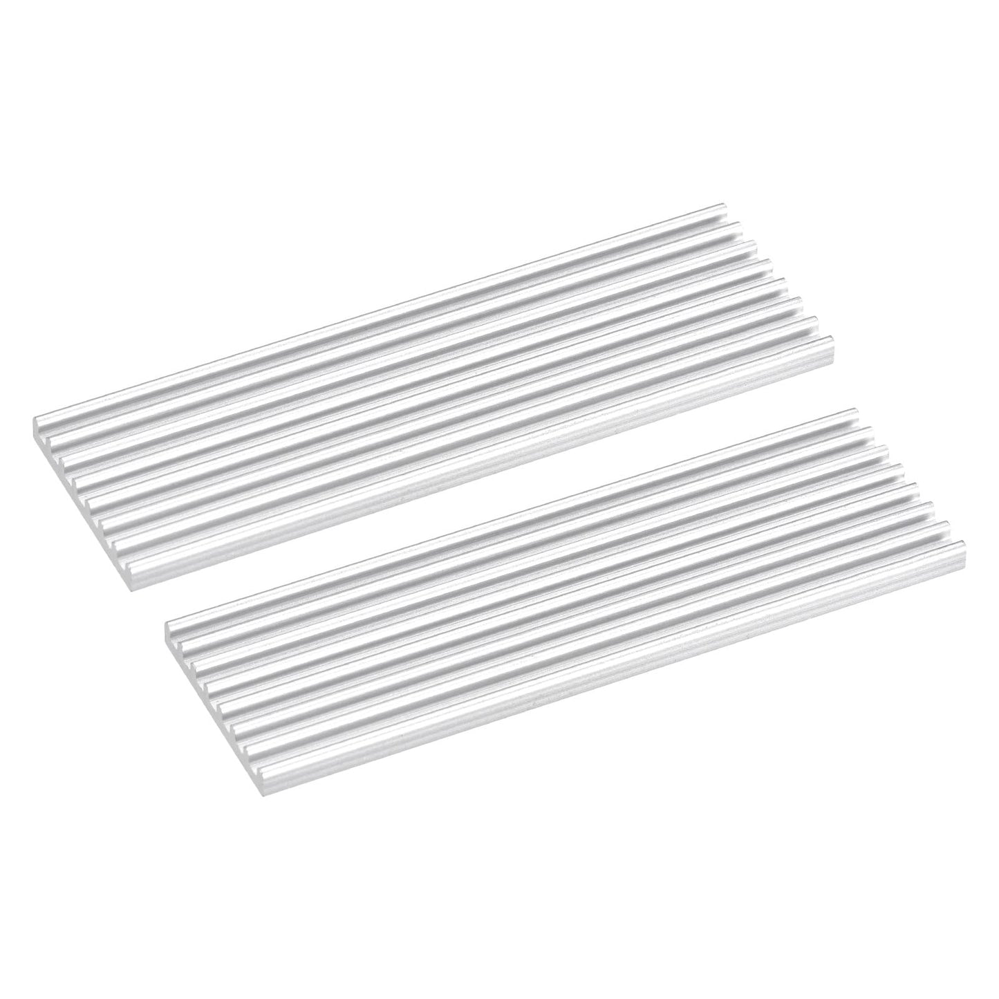 Two M.2 NVMe SSD Heatsinks with Thermal Pads