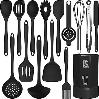 Silicone Cooking Utensils Set for Nonstick Cookware