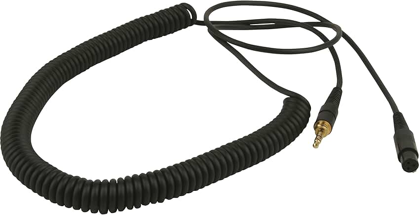 Coiled headphone cable