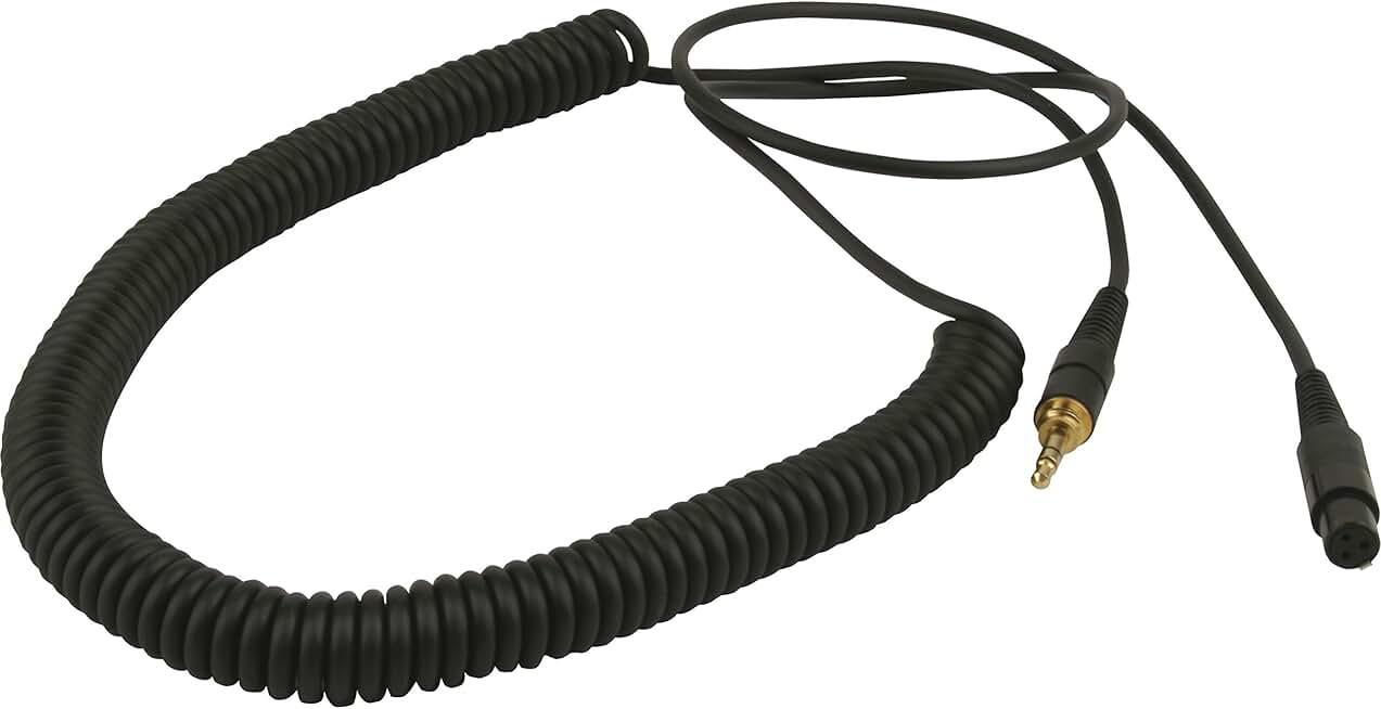 Coiled headphone cable