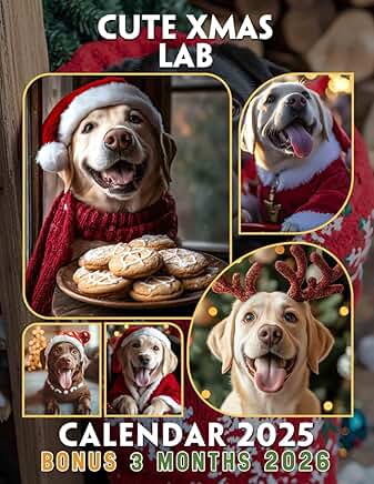 Festive Labrador Joy for a Year of Holiday Vibes