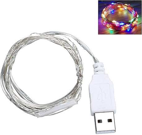 30 LED USB String Lights, 9ft, Multi-Color Fairy Lights