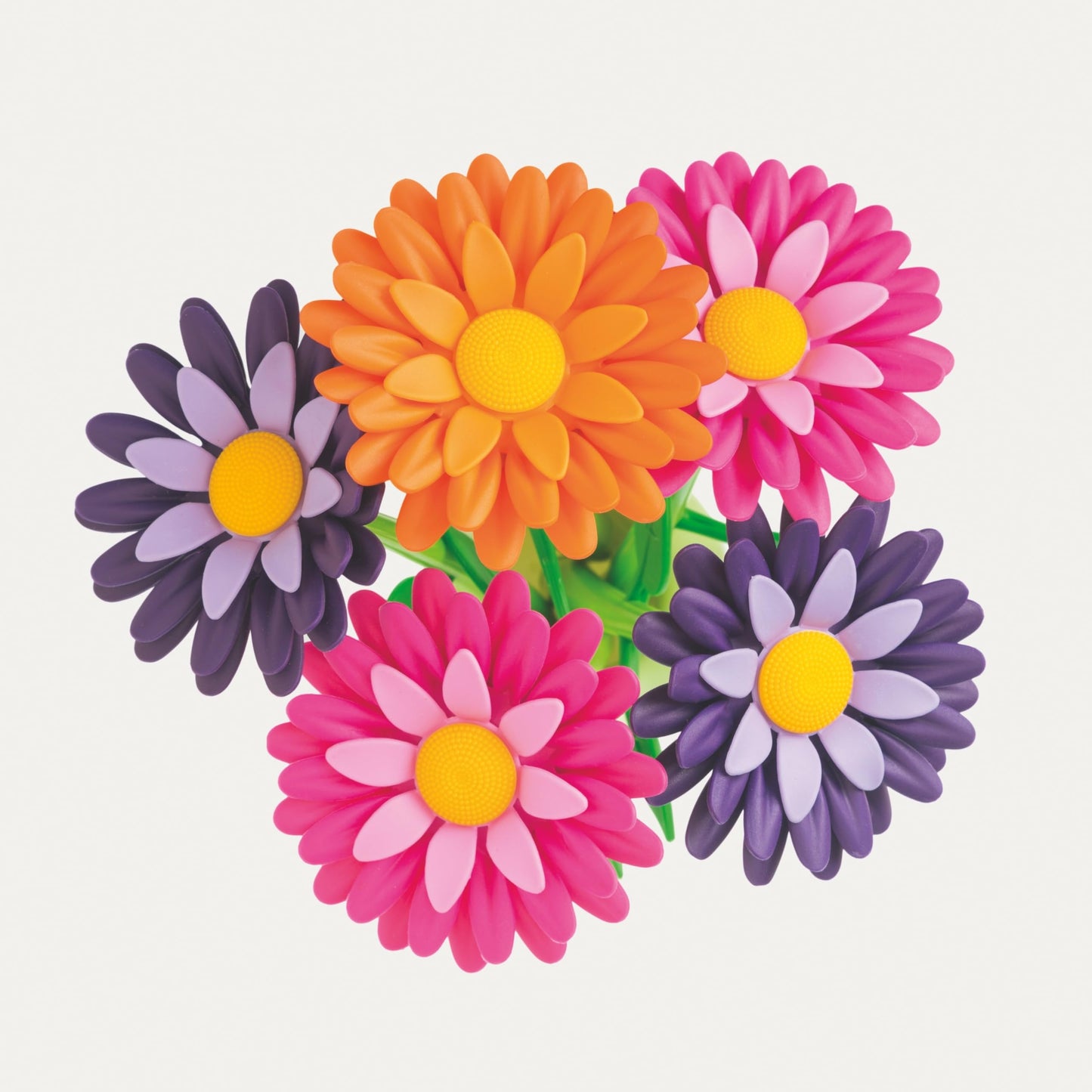 Colorful Flower Pen Set with Vase Holder