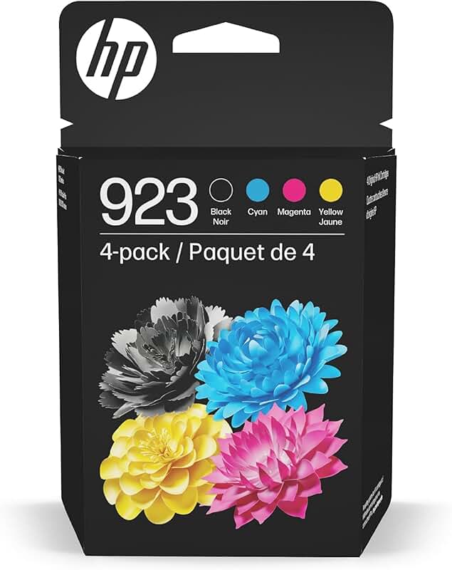 Black, Cyan, Magenta, and Yellow Ink Cartridges