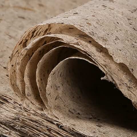 Mulberry Paper 50 Sheets Natural Fiber Texture for Crafts