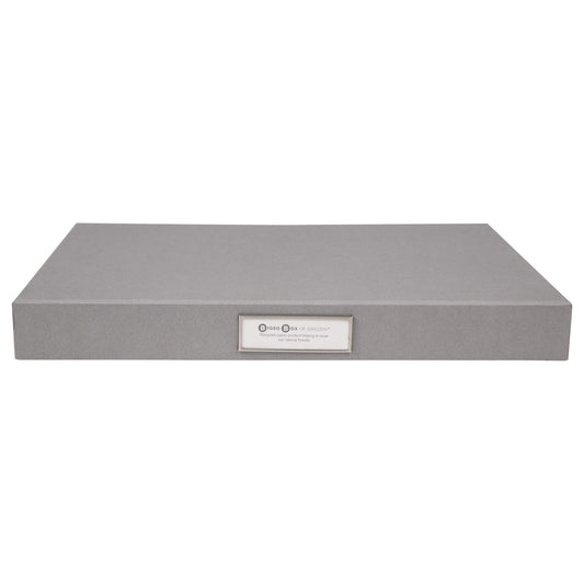 Large Fiberboard Document Box with Hinged Lid