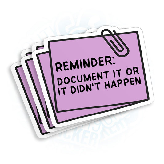 Set of 3 Funny "It Didnt Happen" Stickers, Waterproof Vinyl