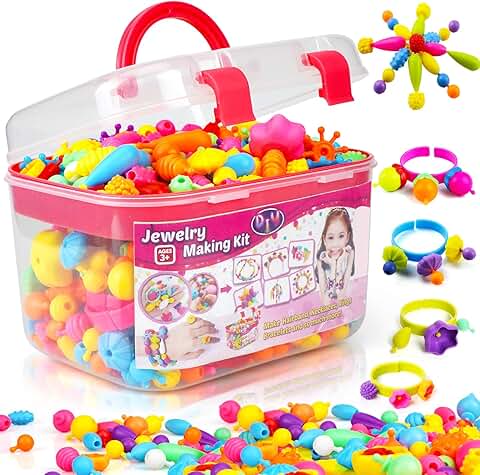 Snap Beads Jewelry Making Kit for Kids Ages 4-8