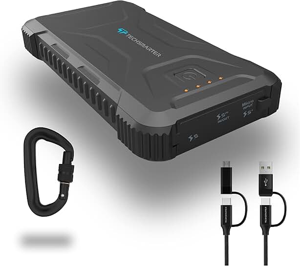 20000mAh Waterproof Rugged Power Bank with Flashlight