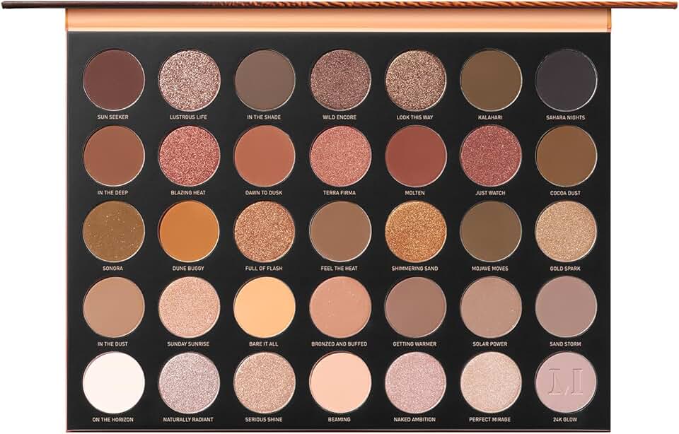 Gilded Desert Makeup Palette with Metallics and Mattes