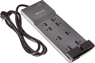 8-Outlet Power Strip Surge Protector, 6ft Cord, Pack of 3