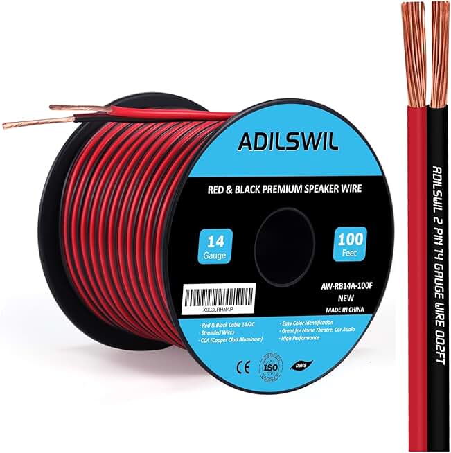 14 AWG 100FT Speaker and LED Wire