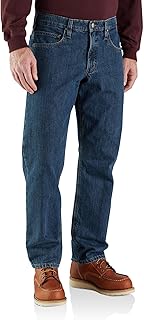Men's Relaxed Straight Rugged Flex Lined Jeans
