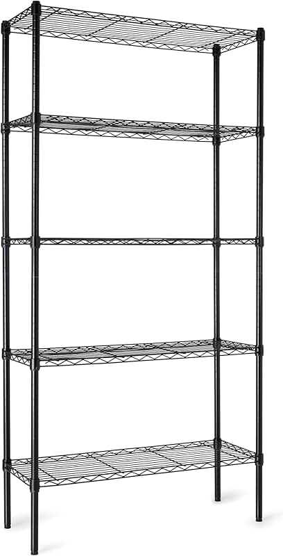 Heavy Duty 5-Shelf Steel Wire Storage Rack