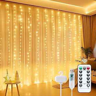 300 LED Dimmable Fairy Lights with Remote and Timer