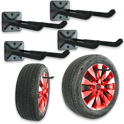 Heavy Duty Garage Wall Hooks with Screws and Anchors