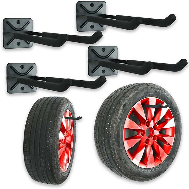 Heavy Duty Garage Wall Hooks with Screws and Anchors