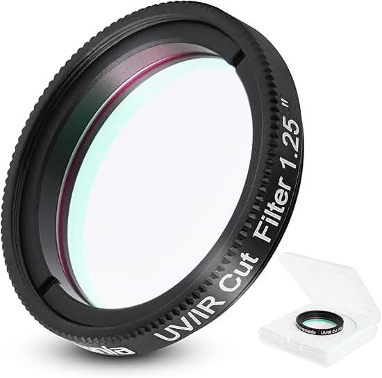 1.25-inch IR/UV Blocking Filter for Clear Planetary Images