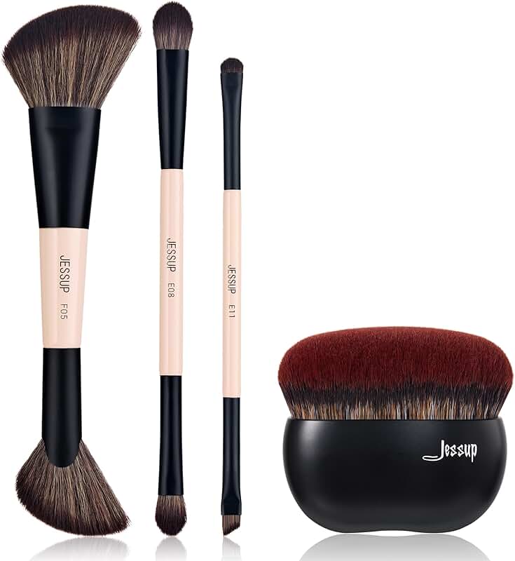 Travel Makeup Brush Set with Foundation Brush