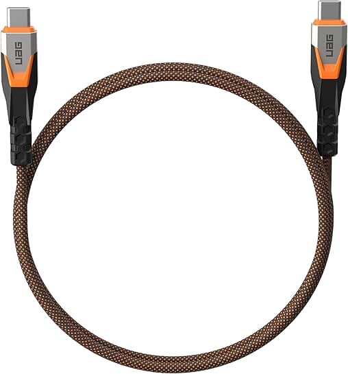 Rugged 2.5ft USB-C to USB-C Cable, 240W, 20Gbps