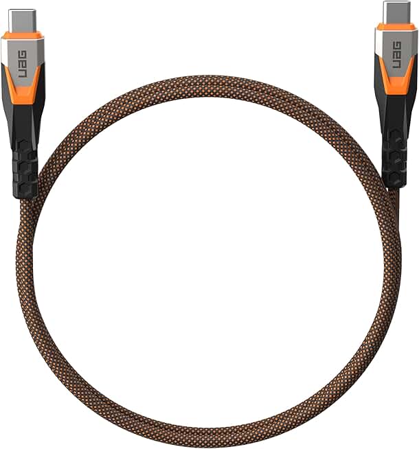 Rugged 2.5ft USB-C to USB-C Cable, 240W, 20Gbps