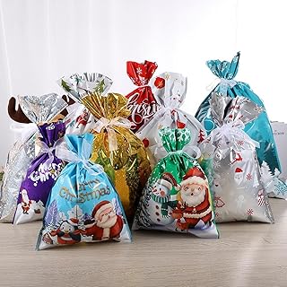 Christmas Gift Bags with Greeting Card, Assorted Sizes