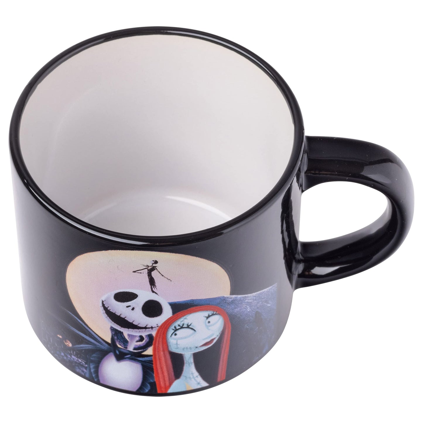Nightmare Before Jack Sally Scene 4-Pack Ceramic Mug Stack, 10-Ounces