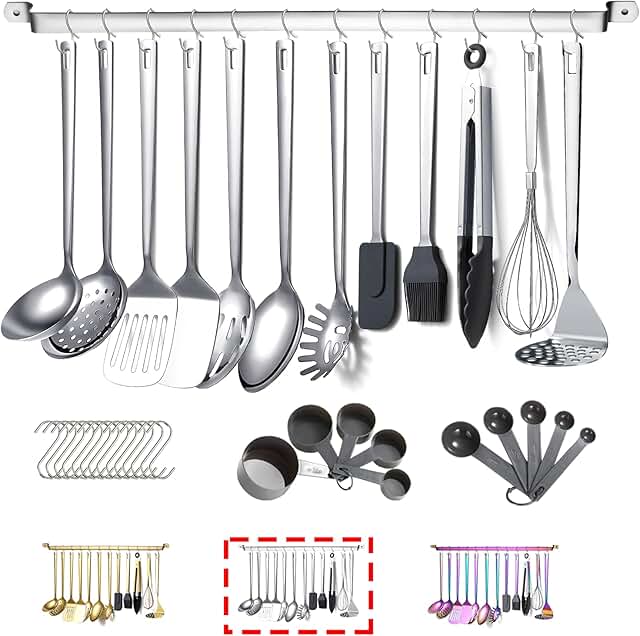 37-Piece Stainless Steel Kitchen Utensil Set