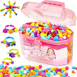 650-piece pop bead jewelry making kit for kids