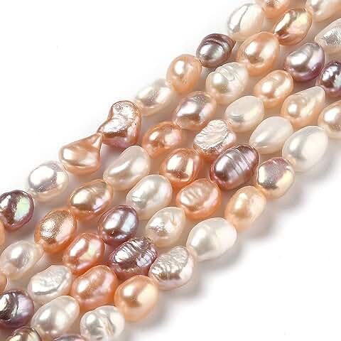 45pcs Natural Freshwater Pearl Beads for Jewelry Making