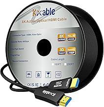 8K HDMI Fiber Optic Cable 150FT Ultra High Speed