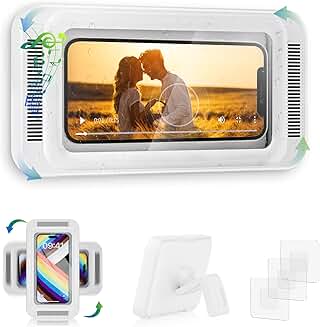 Waterproof Shower Phone Holder with Speaker Hole