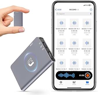 128GB Magnetic Digital Voice Recorder with Noise Reduction