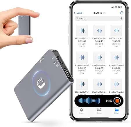 128GB Magnetic Digital Voice Recorder with Noise Reduction