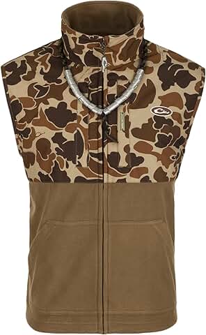 Men's insulated waterproof fleece-lined outdoor vest