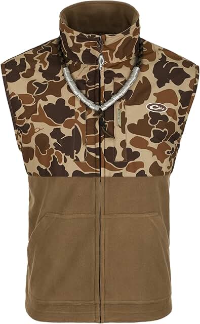 Men's insulated waterproof fleece-lined outdoor vest