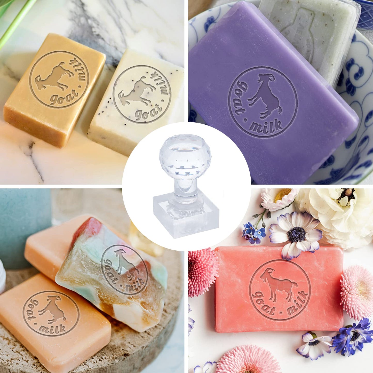 Goat Pattern Acrylic Stamp for Handmade Projects