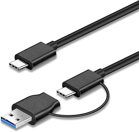 USB C to USB C 40cm 10Gbps Data & 65W Fast Charging Cable