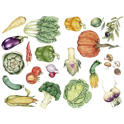 Hand Draw Vegetables Kawaii Planner and Journal Stickers