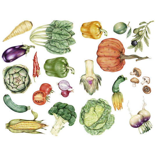 Hand Draw Vegetables Kawaii Planner and Journal Stickers