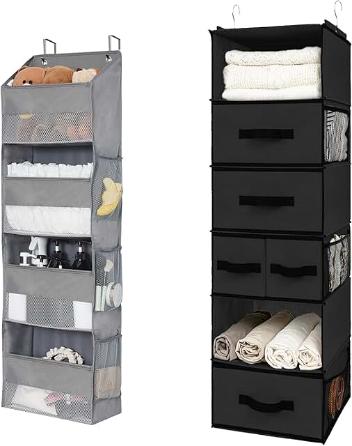 Hanging Closet and Behind Door Organizers Bundle