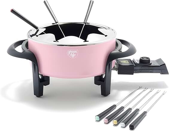 14-Cup Electric Fondue Pot with Color Coded Forks