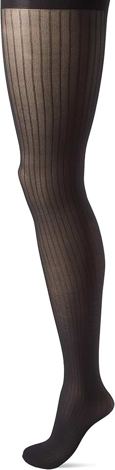 Women's Pinstripe Control Top Sheer Toe Tights