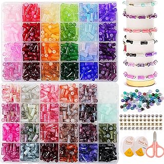Bamboo Shape Glass Beads, 6x12mm, 48 Colors