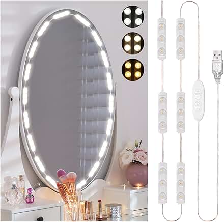 LED Vanity Mirror Lights with Adjustable Brightness