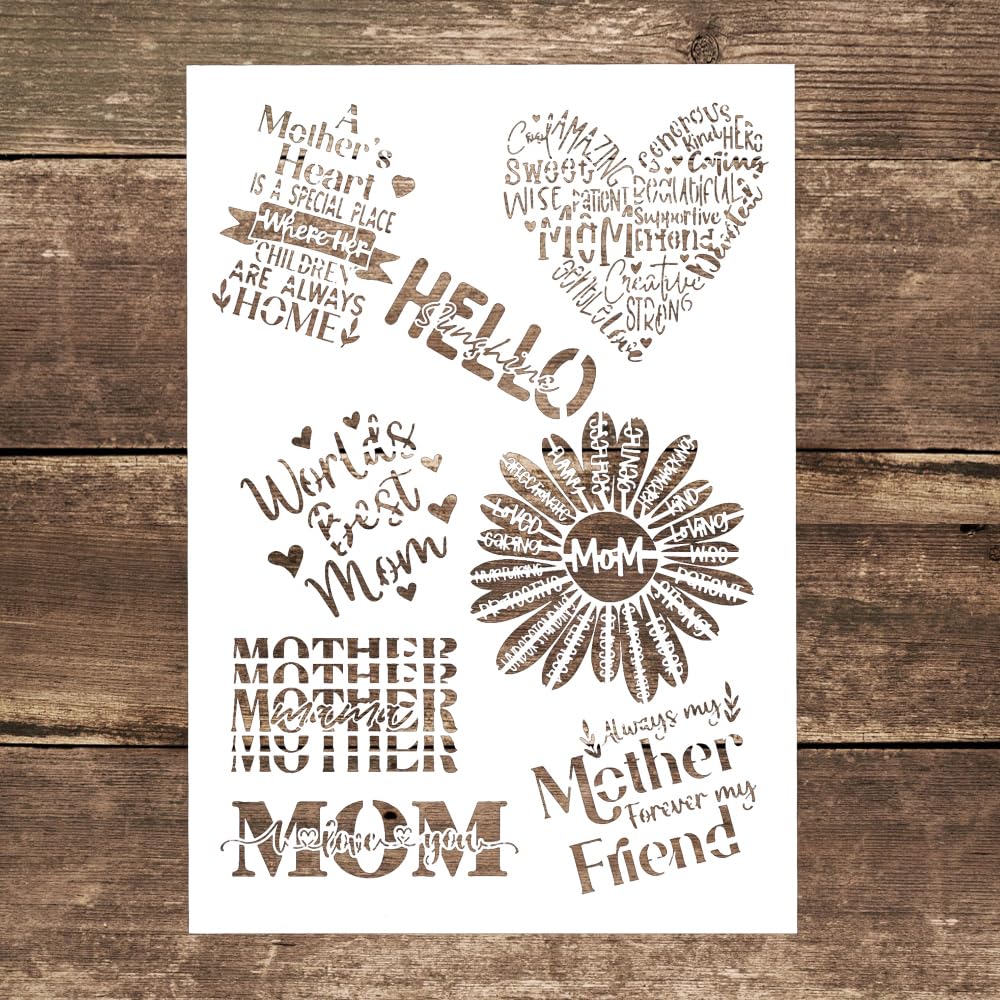 DIY Decorative Stencil Template for Painting on Canvas Wood Paper
