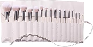 15-Piece Face and Eye Makeup Brush Set with Holder
