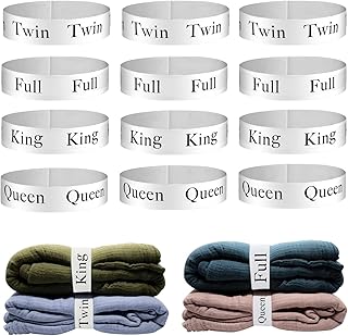 Set of 12 Bed Sheet Organizers and Storage Bands