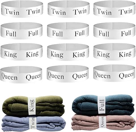 Set of 12 Bed Sheet Organizers and Storage Bands